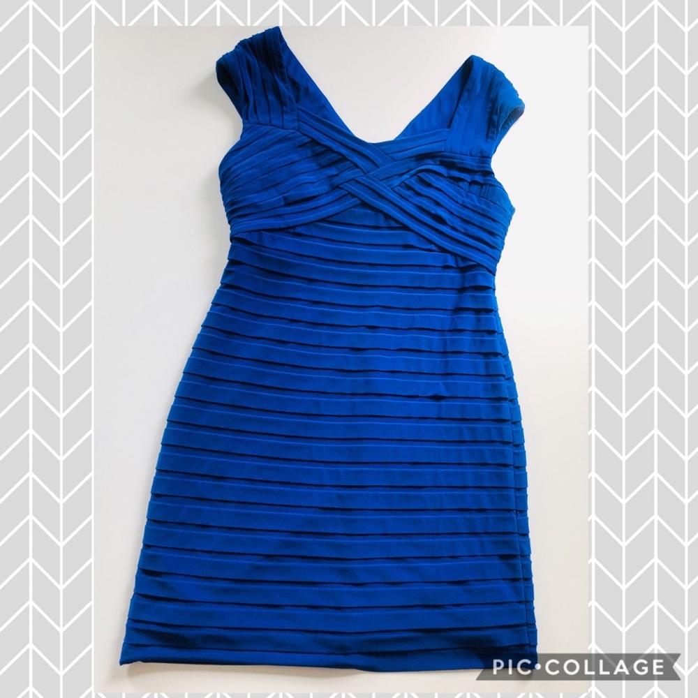 Adrianna Papell Stretchy Pleated Dress